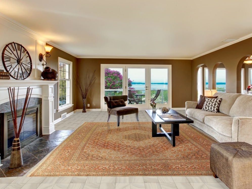 Antique Vegetable Dye Tabriz Persian Area Rug 10x13 - 2