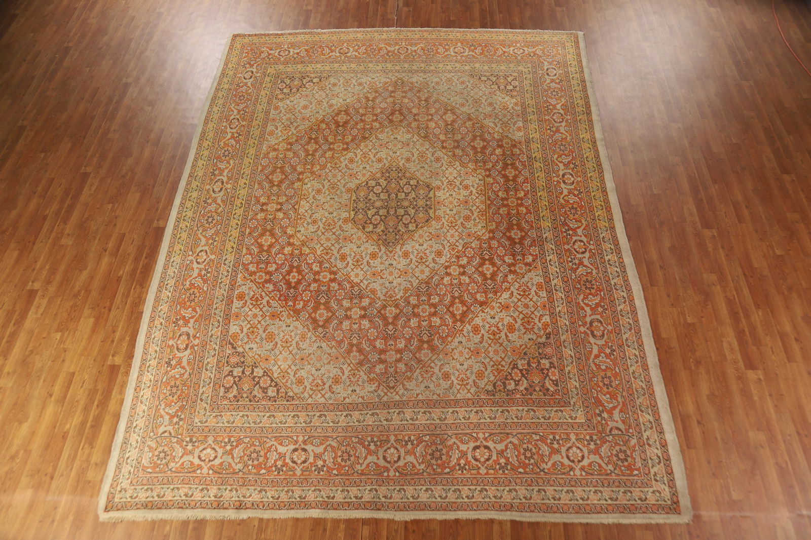 Antique Vegetable Dye Tabriz Persian Area Rug 10x13 - 3