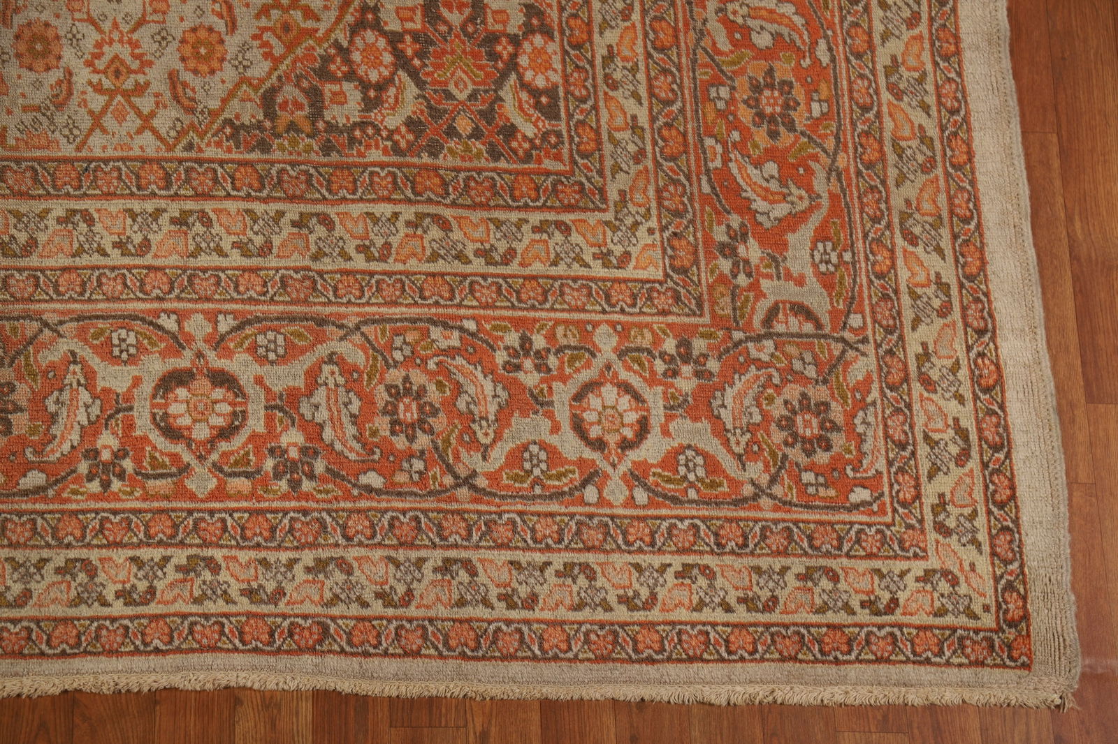 Antique Vegetable Dye Tabriz Persian Area Rug 10x13 - 5