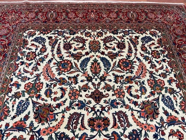Antique Persian kashan all Over rug-5029 - 7