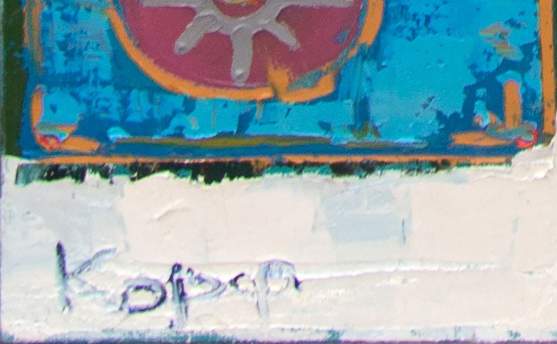 Oil painting Snow covered gates Natalia Korf-Ivaniuk - 7