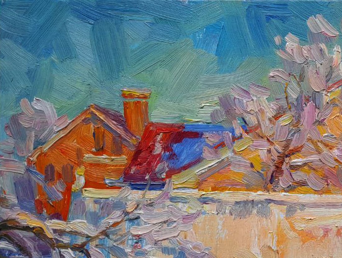 Oil painting Magic of winter Ivan Kovalenko - 2