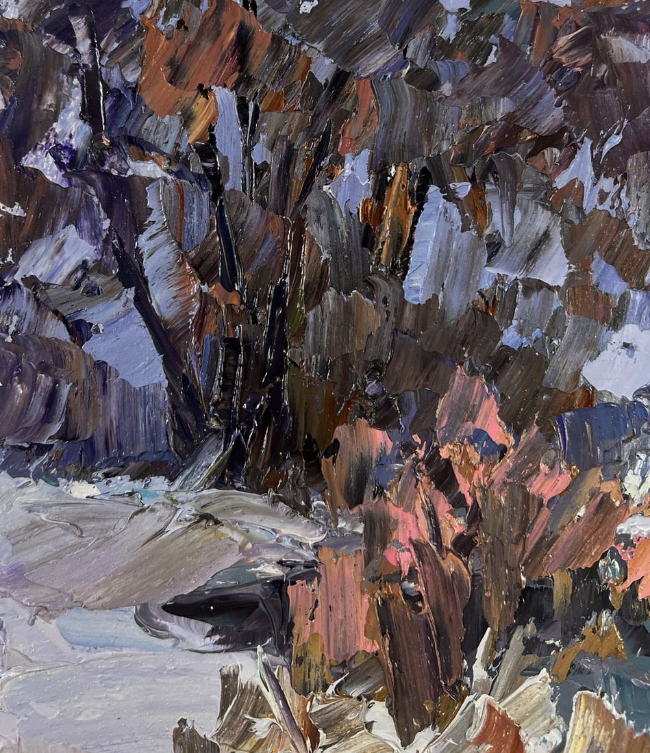 Oil painting The first snow and the breath of frost Boris Serdyuk - 6