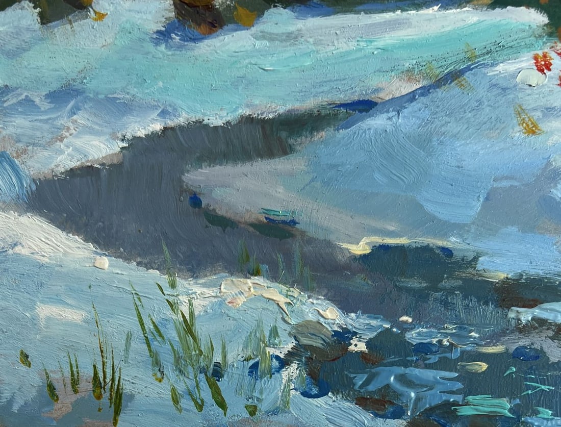 Oil painting The beauty of the winter forest Yuriy Suprunchuk - 6