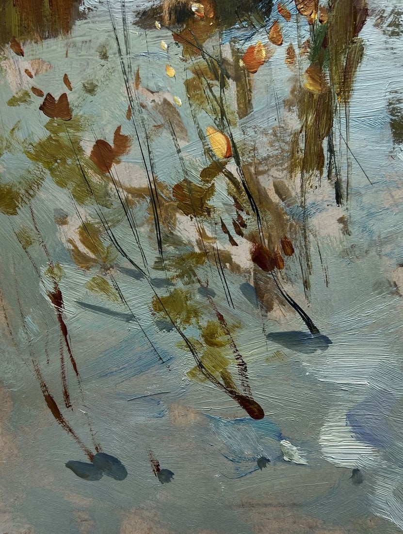 Oil painting Enjoying the winter sunset Yuriy Suprunchuk - 7