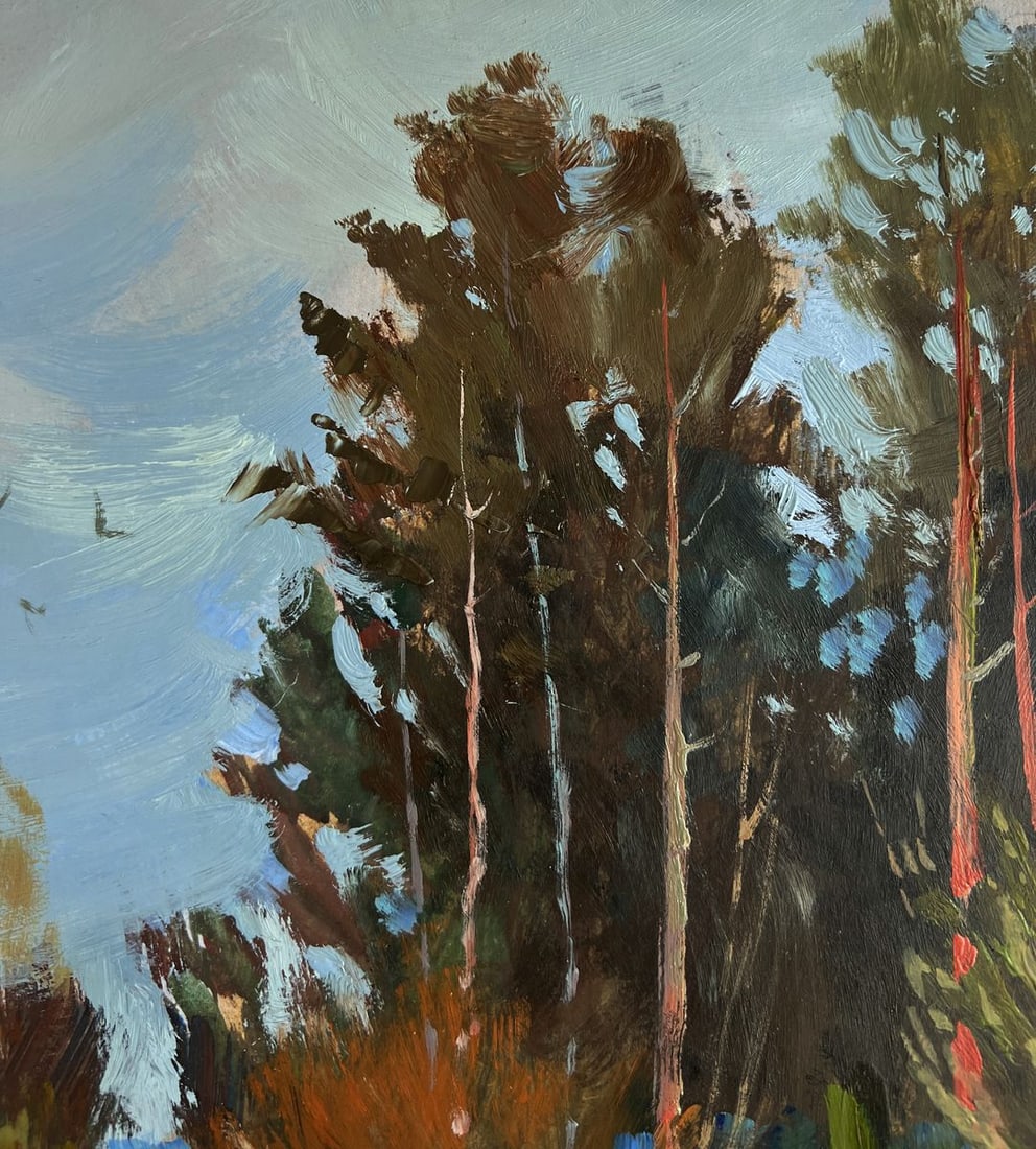 Oil painting Path in the winter forest Yuriy Suprunchuk - 5