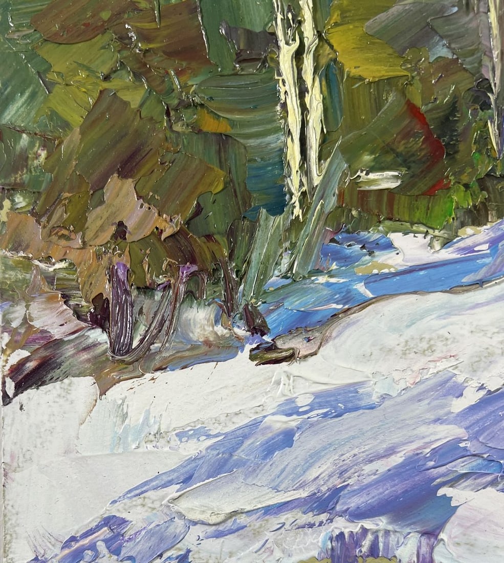 Oil painting Winter fairy tale in the forest Boris Serdyuk - 7