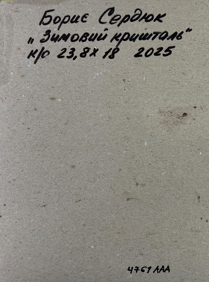 Oil painting River against the backdrop of snowy trees Boris Serdyuk - 9