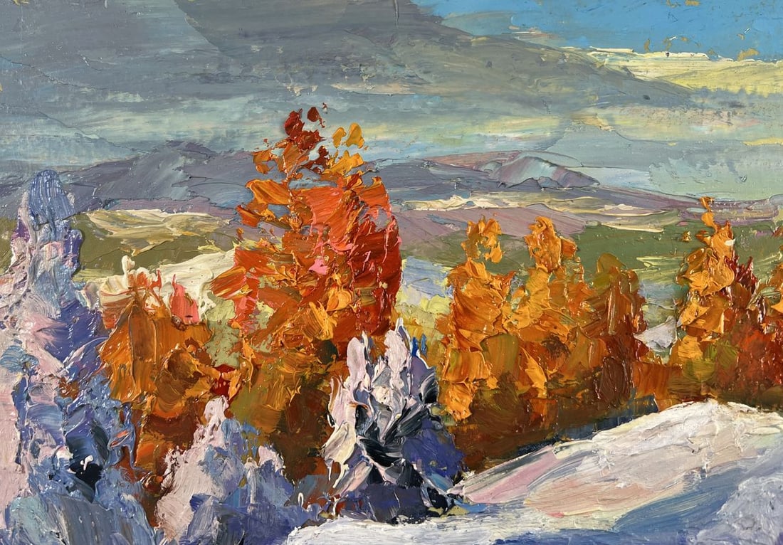 Oil painting The silence of winter Boris Serdyuk - 7