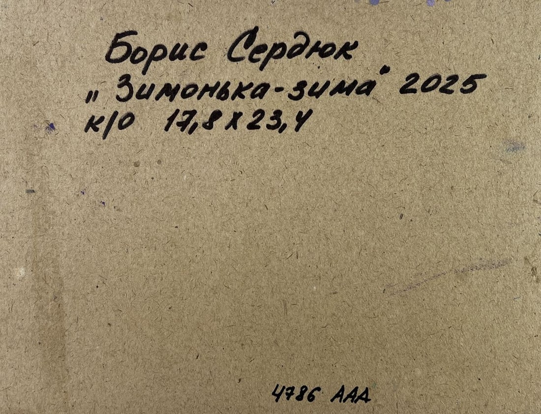 Oil painting Winter weaves snowy silence Boris Serdyuk - 8