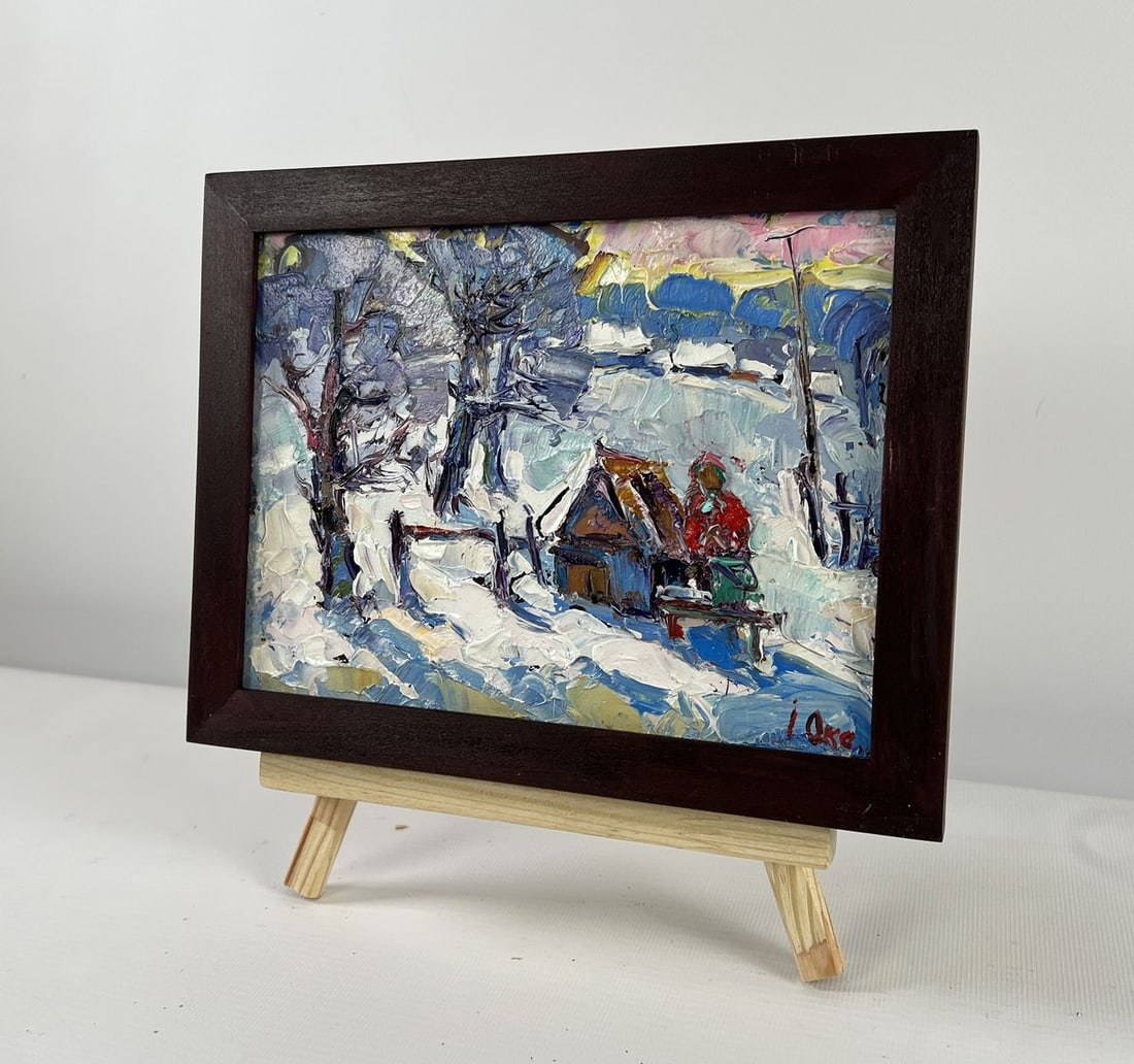 Oil painting The icy breath of the morning Oksana Kalenyuk - 2