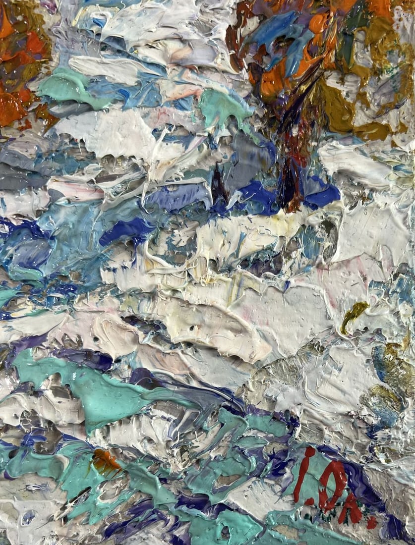 Oil painting The first snow fell Alex Kalenyuk - 7