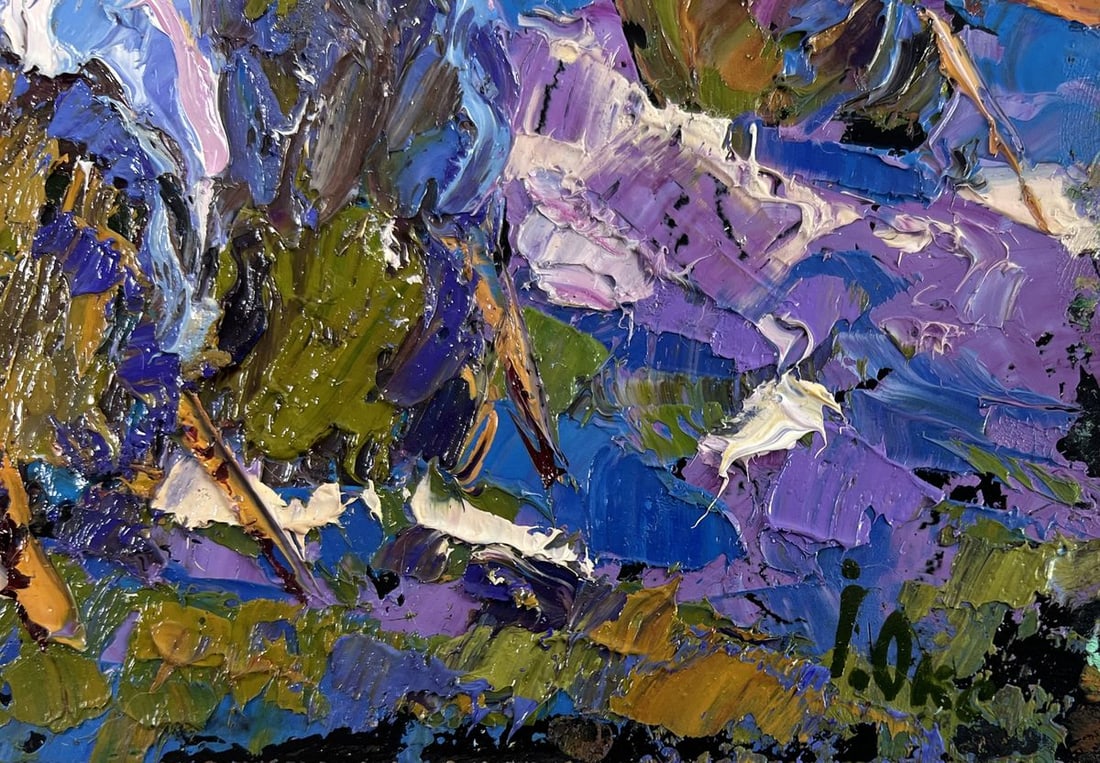 Oil painting Hay under the snow Oksana Kalenyuk - 5