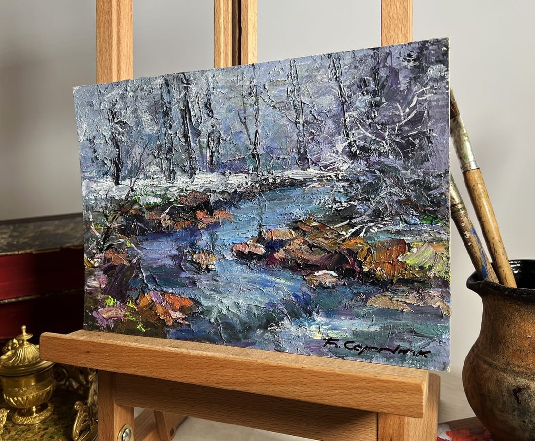 Oil painting Magical winter Boris Serdyuk - 2