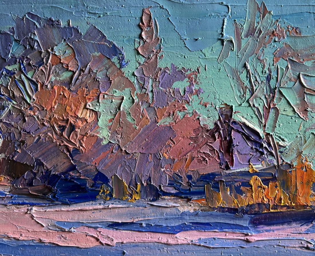 Oil painting Pink morning in winter Boris Serdyuk - 6