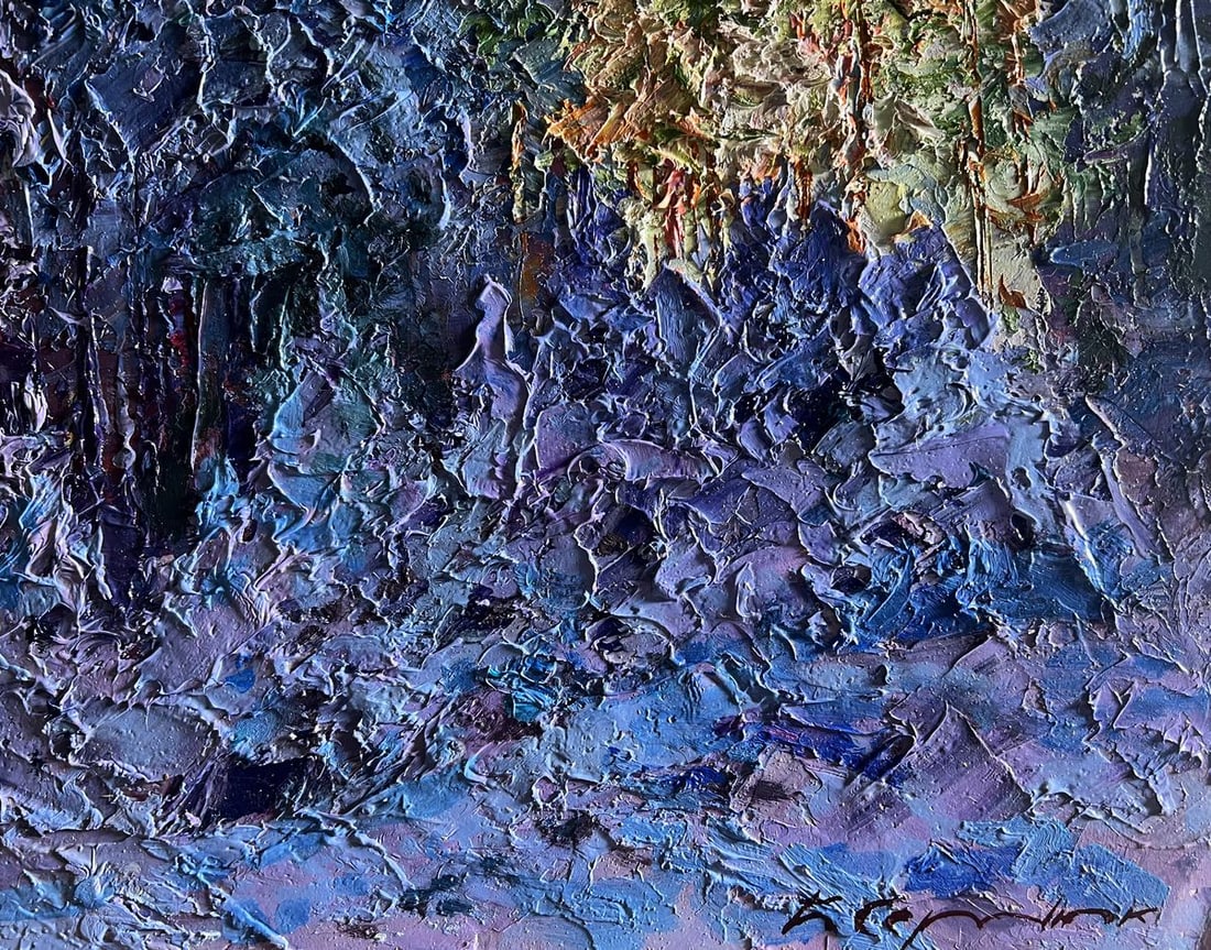 Oil painting Winter in the forest Boris Serdyuk - 9