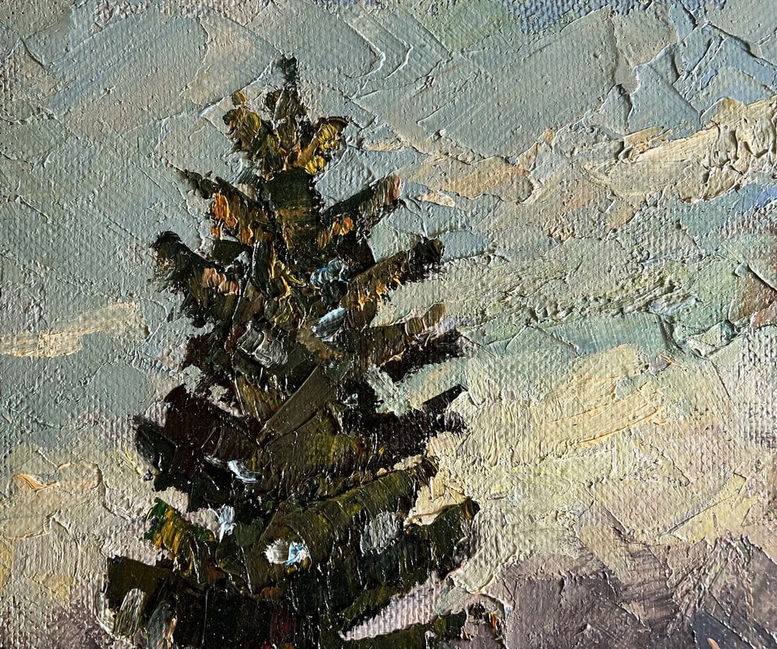 Oil painting A cold December day Boris Serdyuk - 4