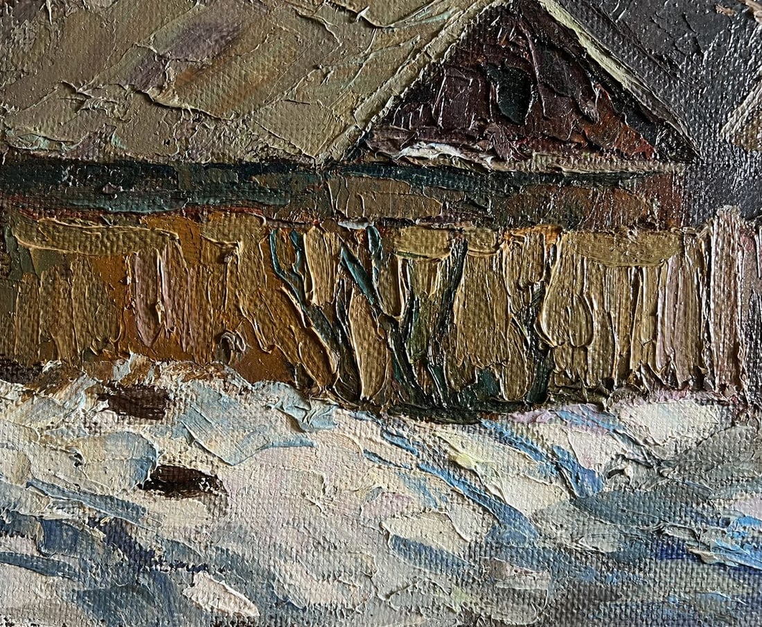 Oil painting A cold December day Boris Serdyuk - 6