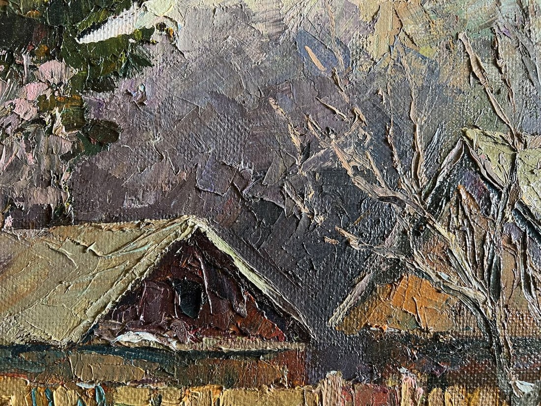 Oil painting A cold December day Boris Serdyuk - 7
