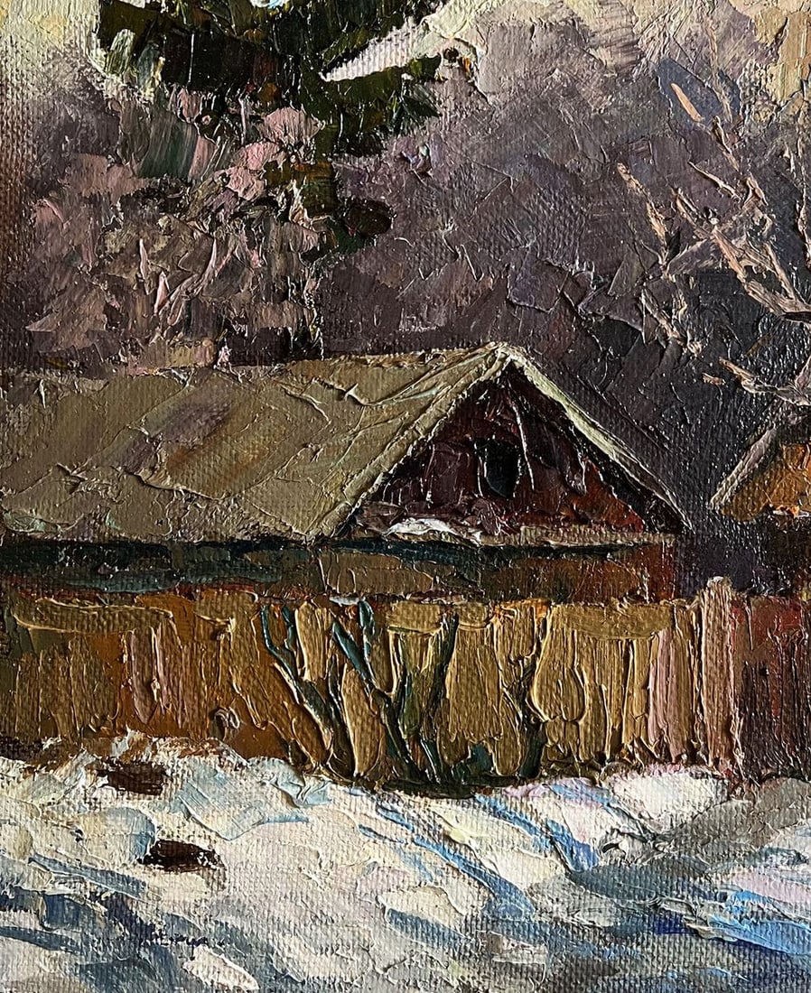 Oil painting A cold December day Boris Serdyuk - 8