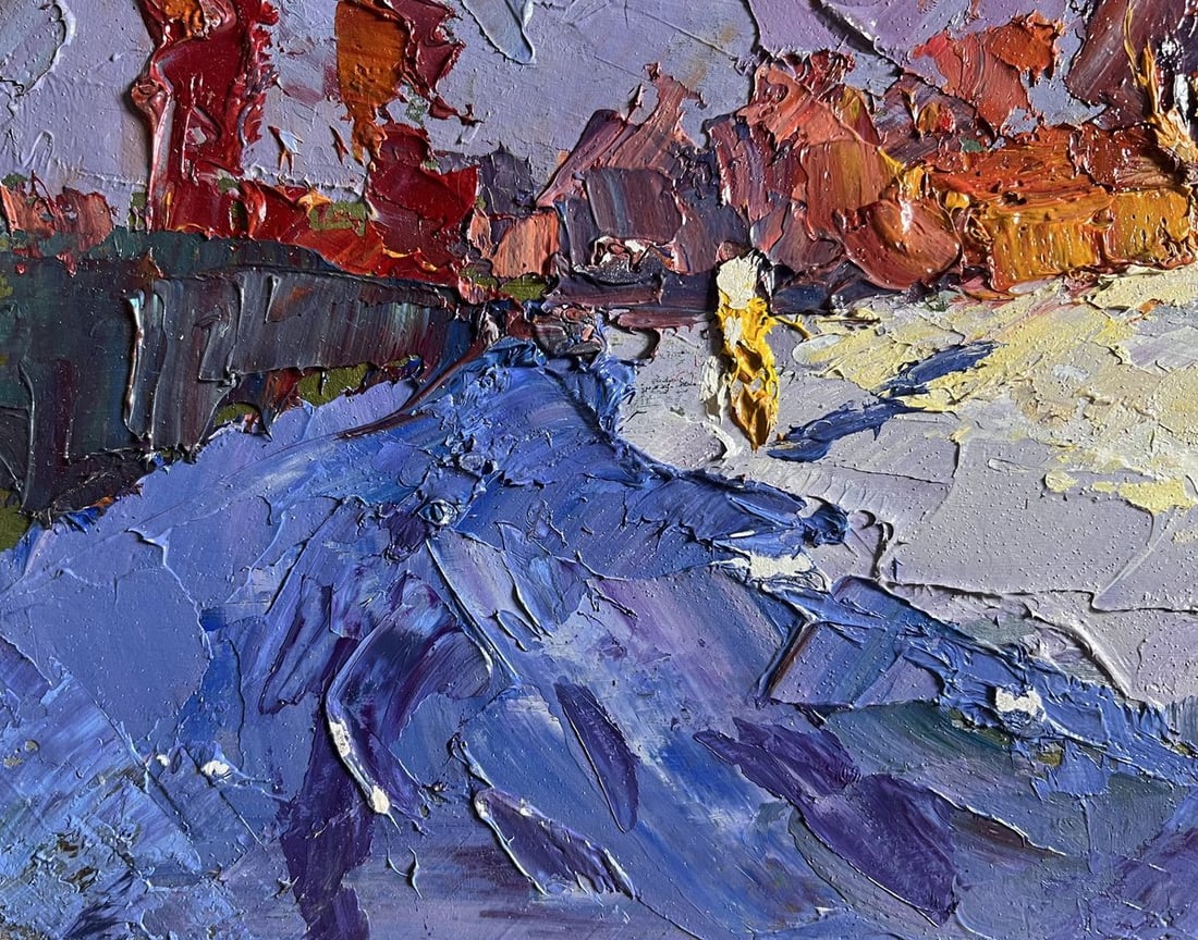 Oil painting Sunny day in winter Boris Serdyuk - 8