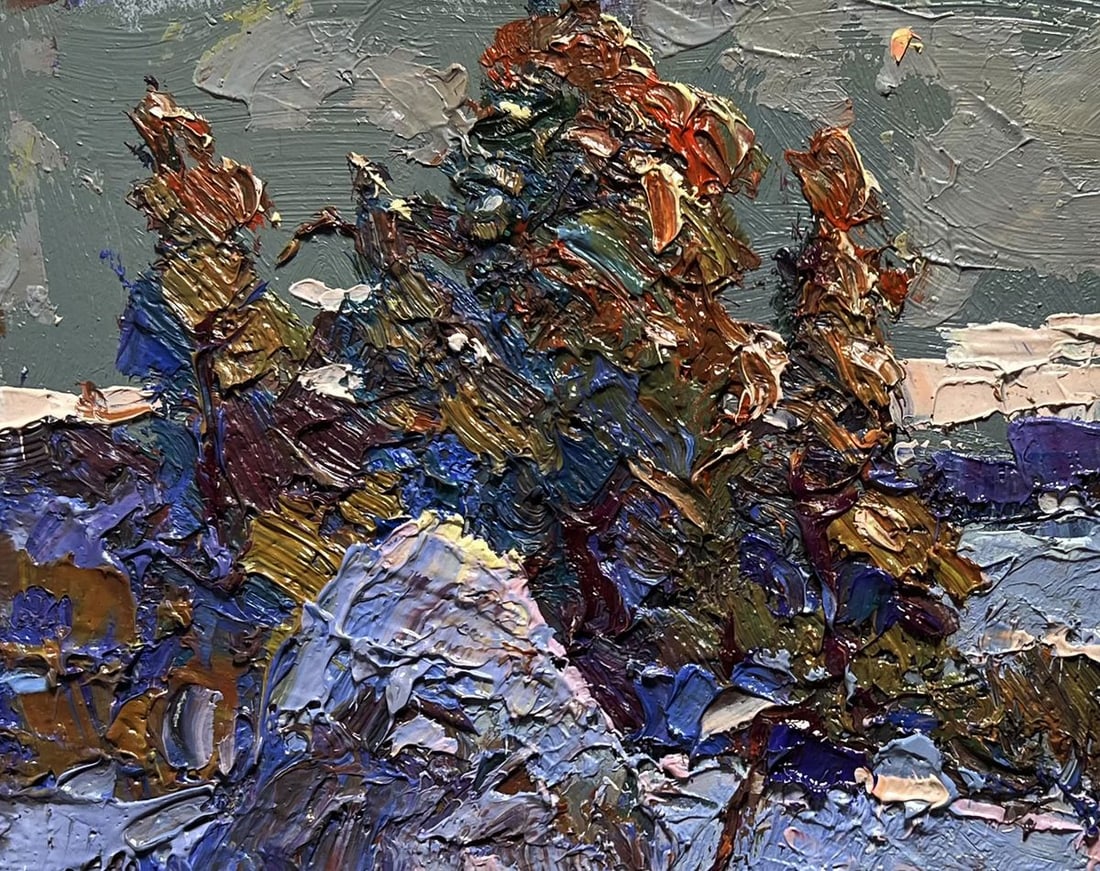 Oil painting There is a moon in the field Oksana Kalenyuk - 7