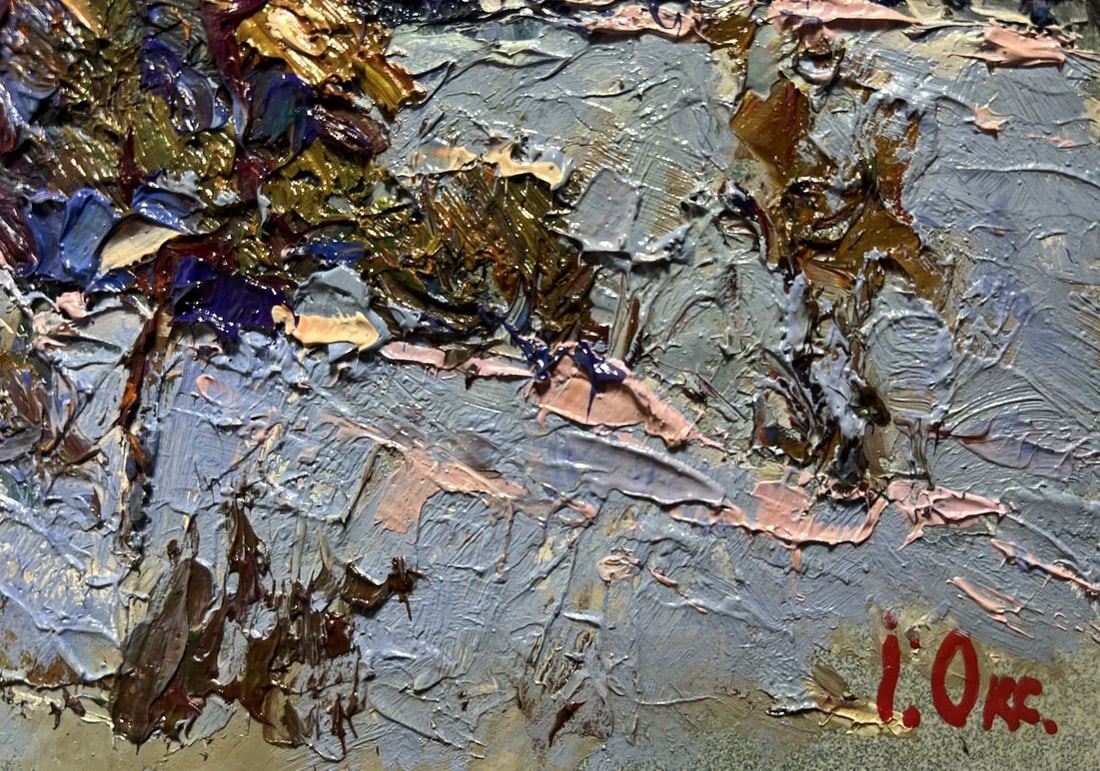 Oil painting There is a moon in the field Oksana Kalenyuk - 9