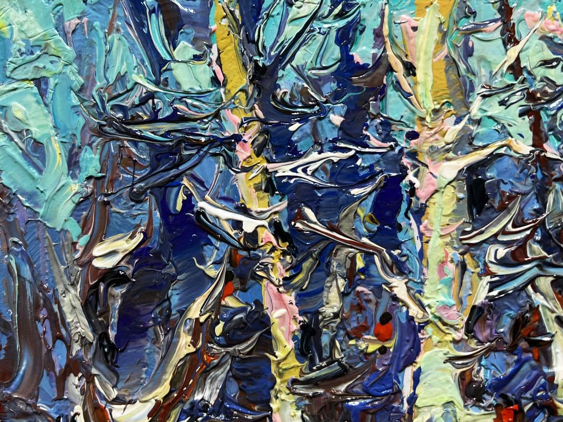 Oil painting At the edge of the forest Oksana Kalenyuk - 6