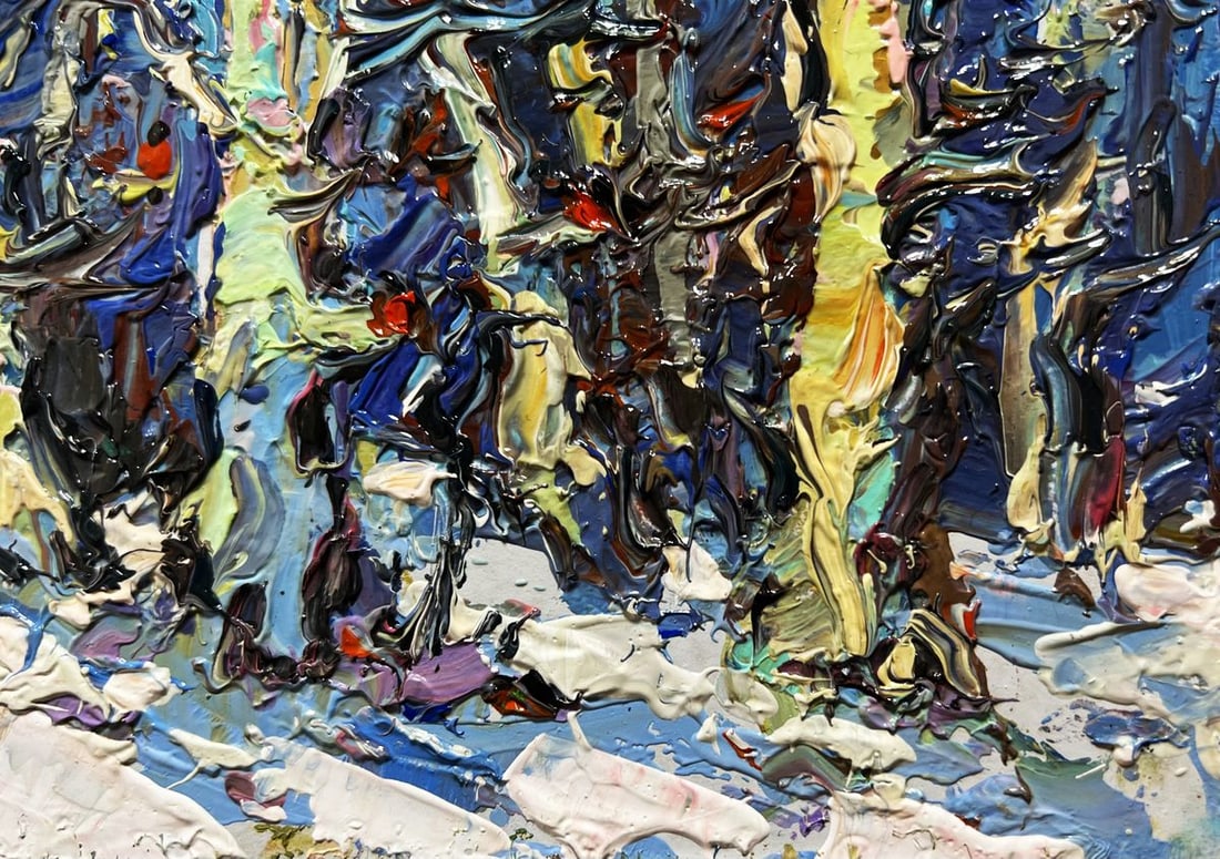 Oil painting At the edge of the forest Oksana Kalenyuk - 8