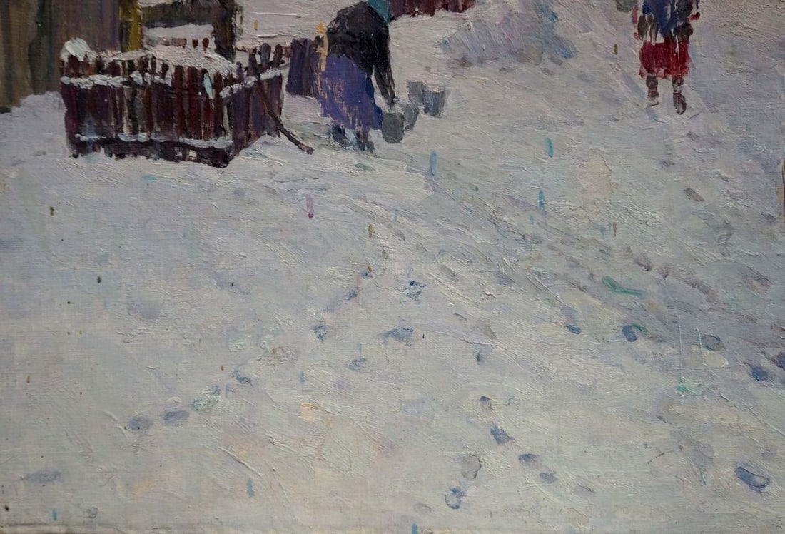 Oil painting At the well Kurennoy Andrey Nikiforovich - 2
