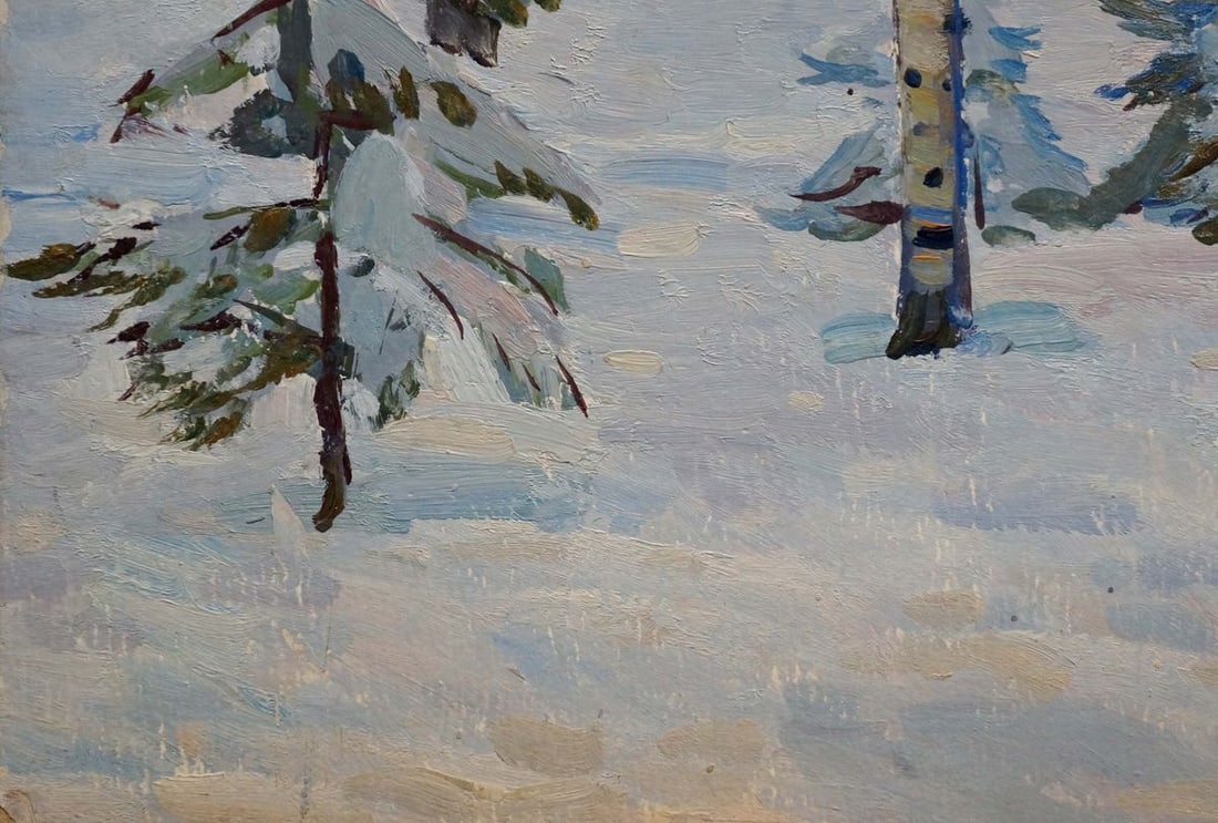Oil painting Winter landscape Shepetovsky Vitaly Yakovlevich - 2
