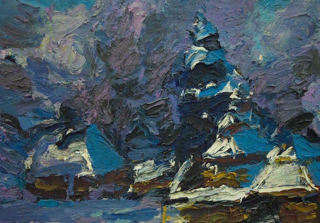 Oil painting Winter Dupliy Sergey Alexandrovich - 3