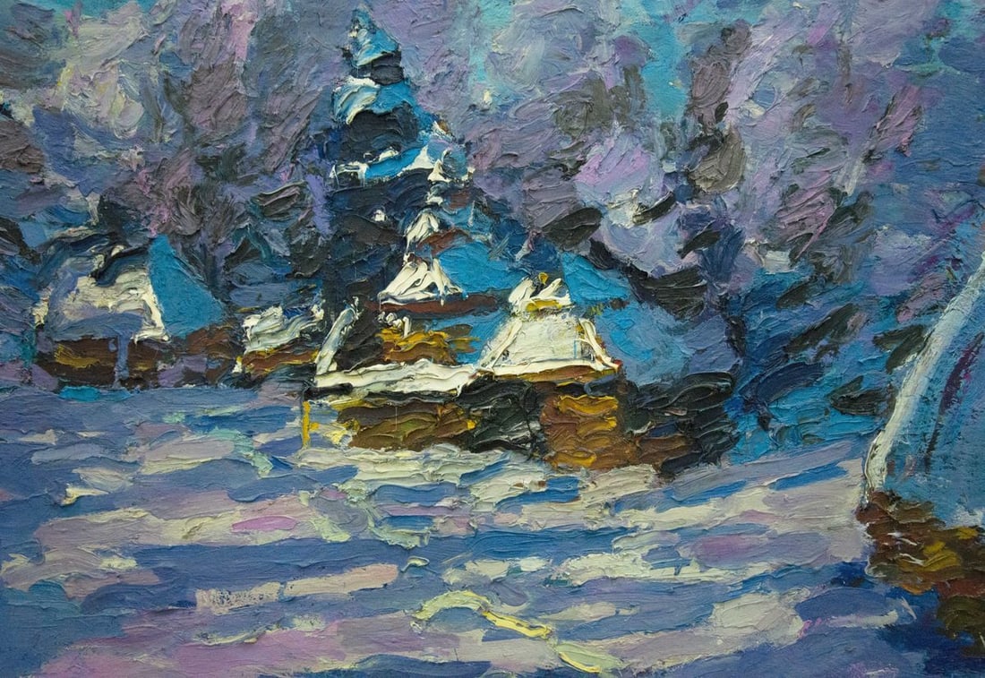 Oil painting Winter Dupliy Sergey Alexandrovich - 9