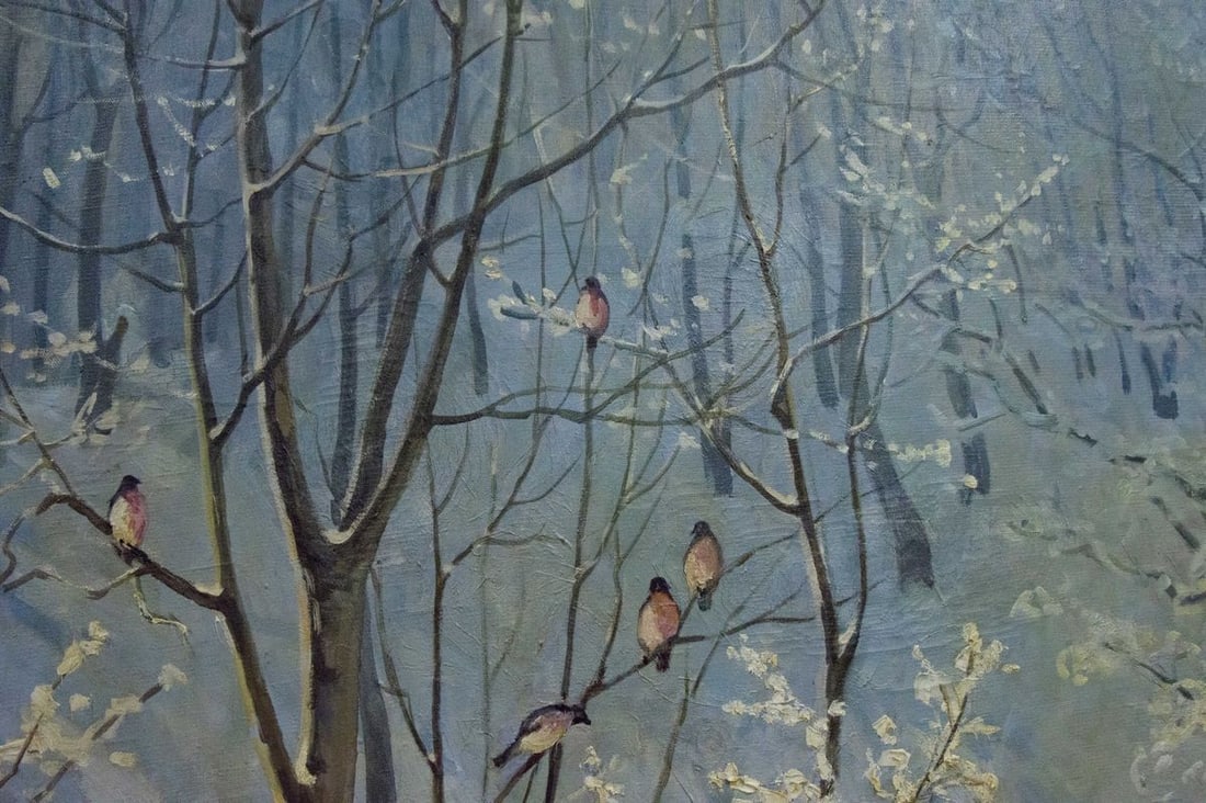 Oil painting Winter landscape Sevets Victor Stepanovich - 2