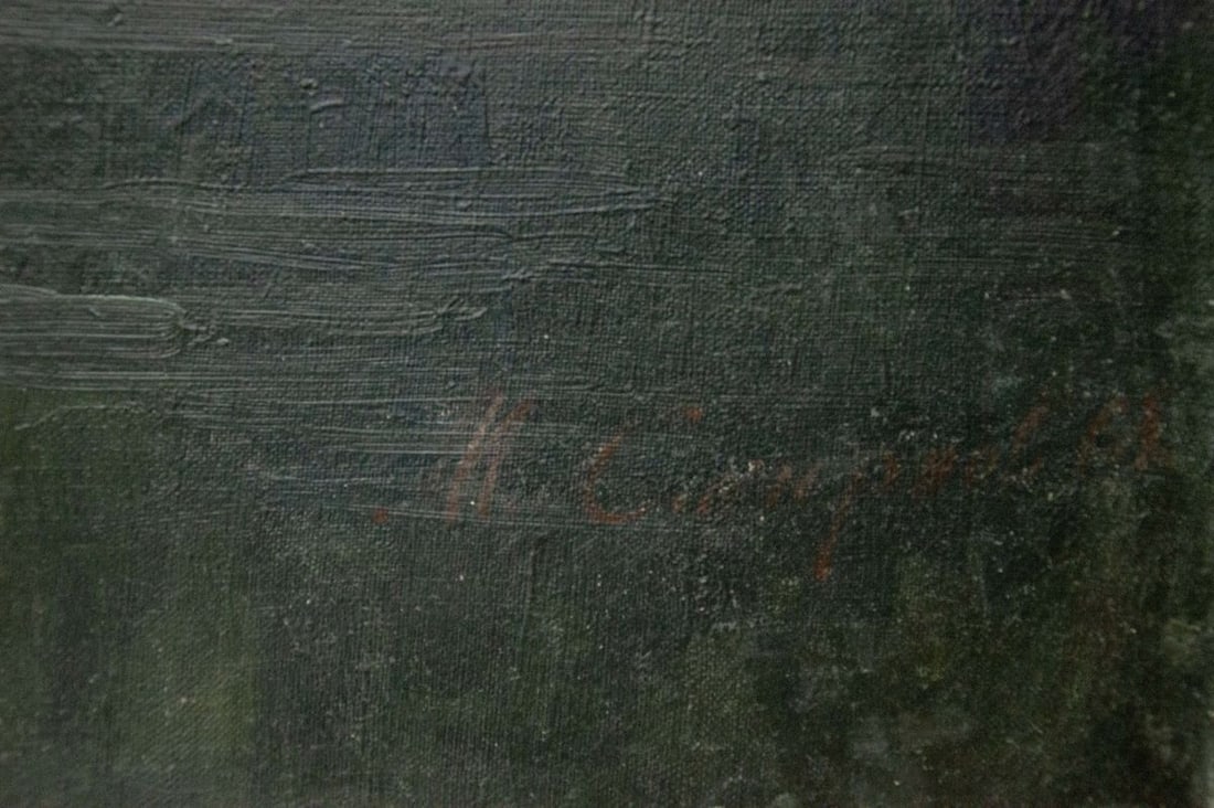 Oil painting River landscape in winter Smirnov Mikhail Sergeevich - 6