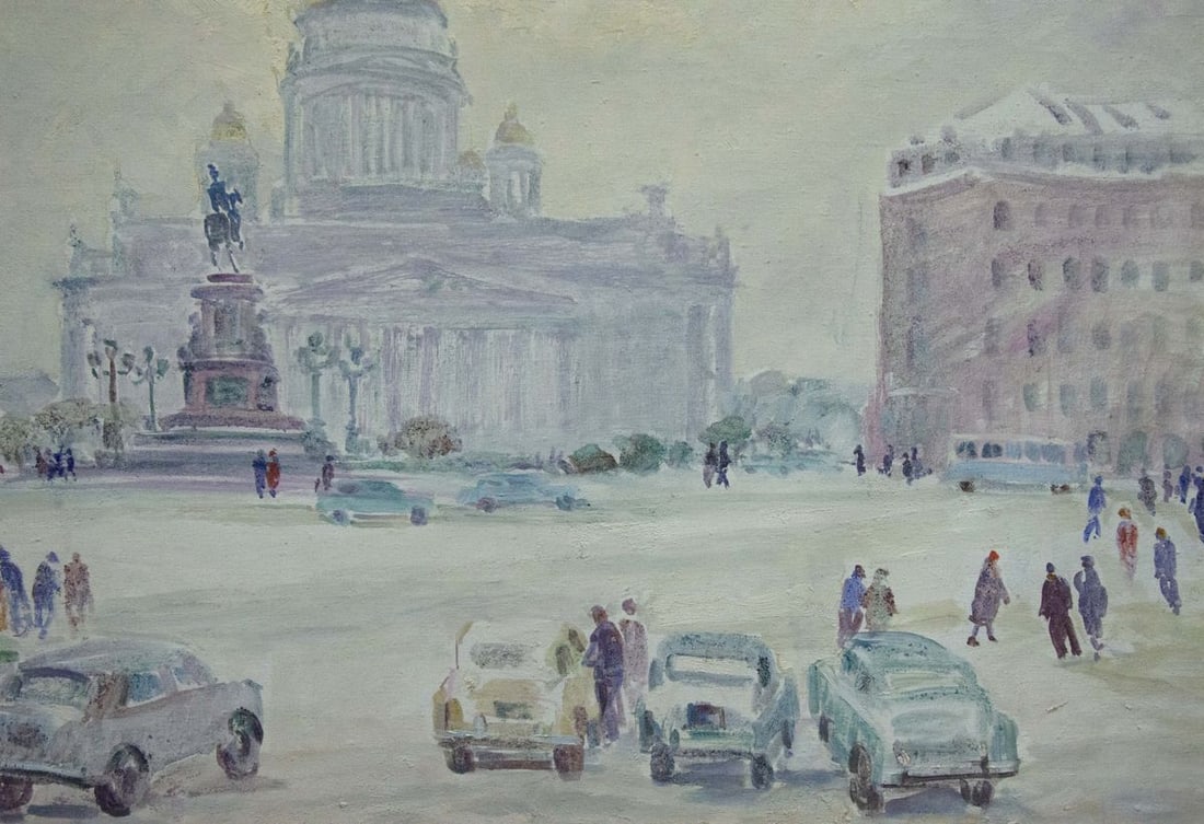 Oil painting City center Basov Yakov Alexandrovich - 3
