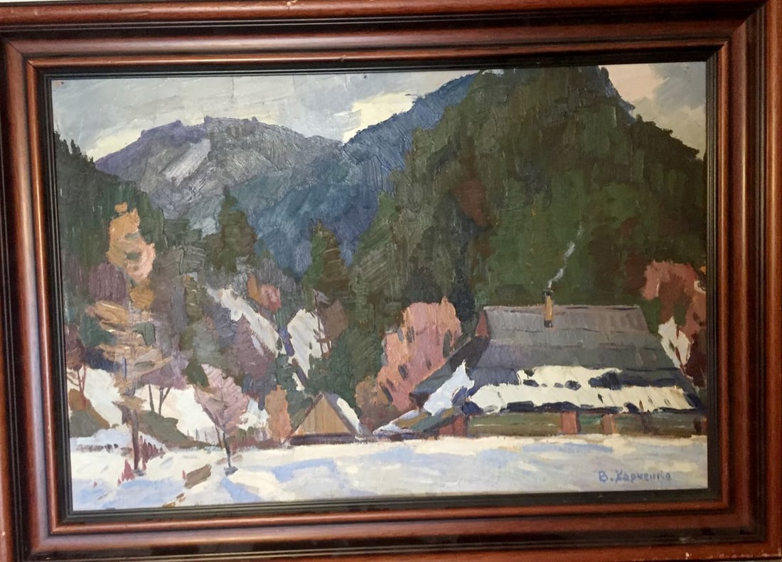 Oil painting Lonely house in the forest Kharchenko Vladimir Ivanovich (1 of 9)