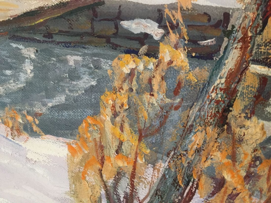 Oil painting Winter in the Carpathians Shary Anatoly Ivanovich - 5