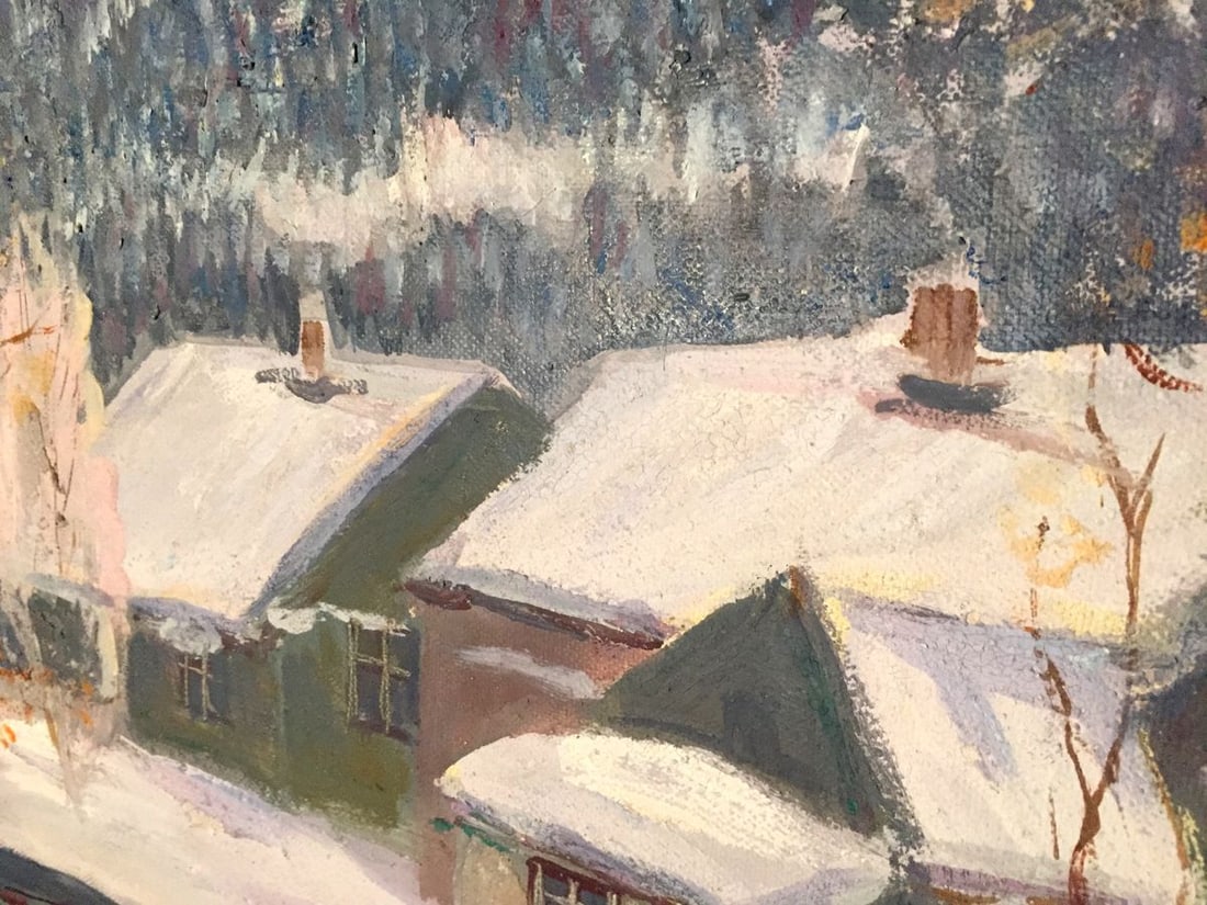 Oil painting Winter in the Carpathians Shary Anatoly Ivanovich - 6