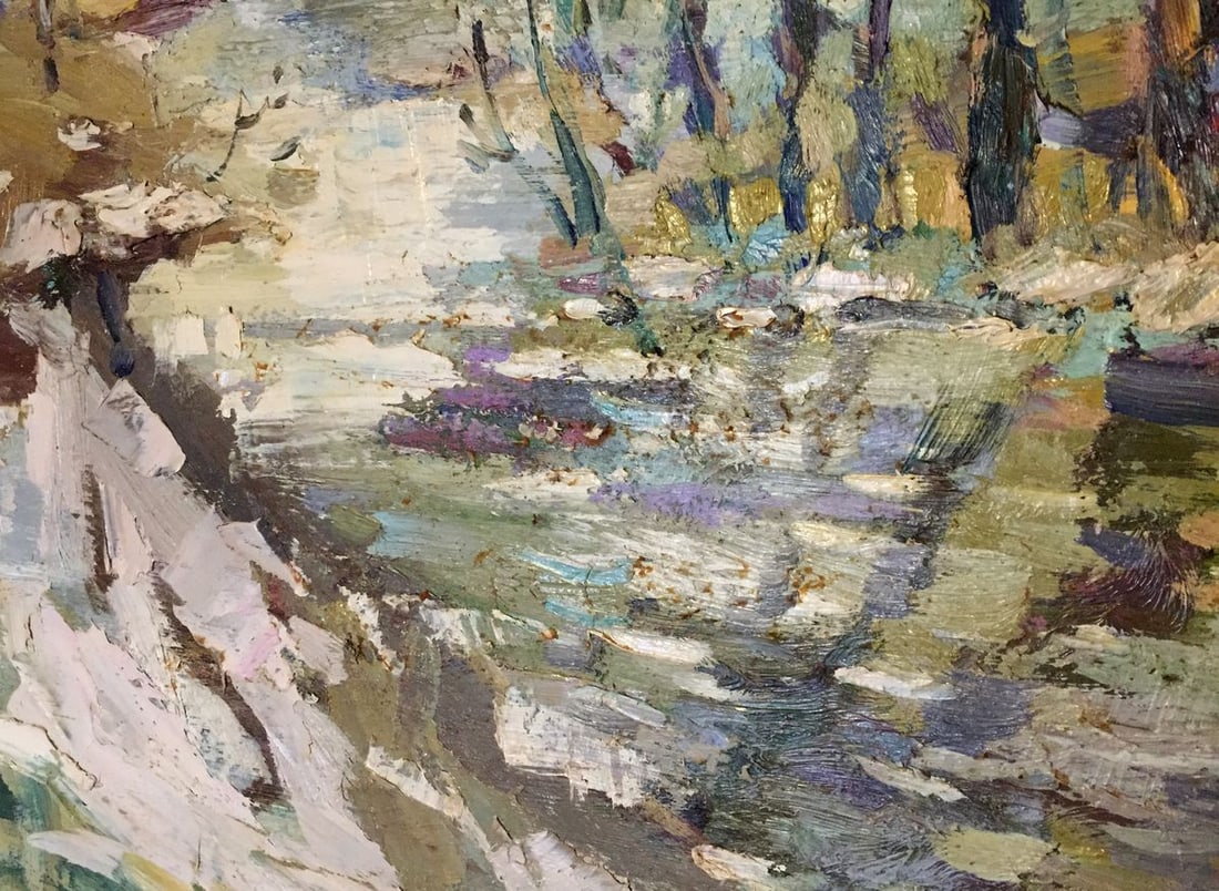 Oil painting Early spring Egorov Boris Kuzmich - 2