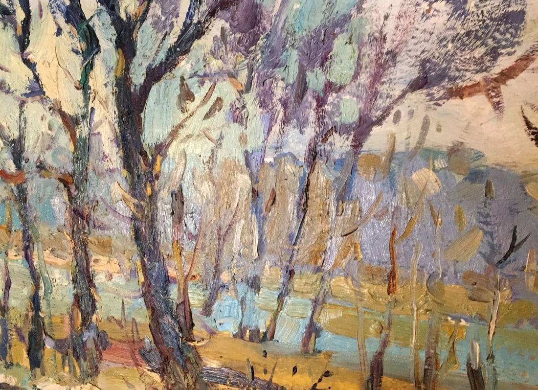 Oil painting Early spring Egorov Boris Kuzmich - 4