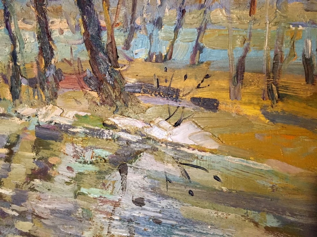 Oil painting Early spring Egorov Boris Kuzmich - 5