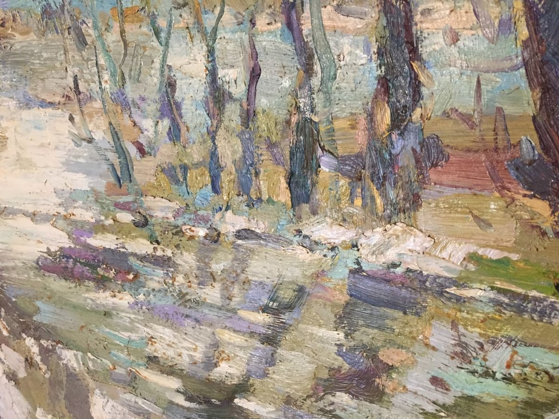 Oil painting Early spring Egorov Boris Kuzmich - 6