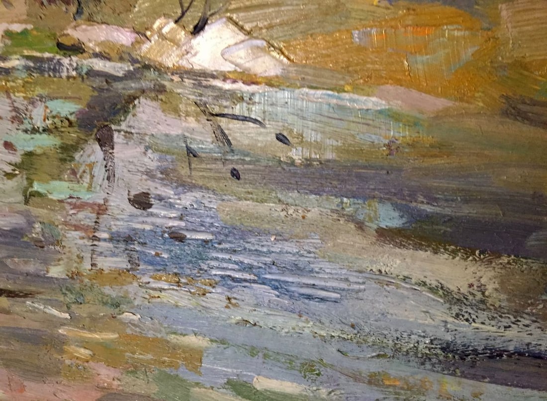 Oil painting Early spring Egorov Boris Kuzmich - 7