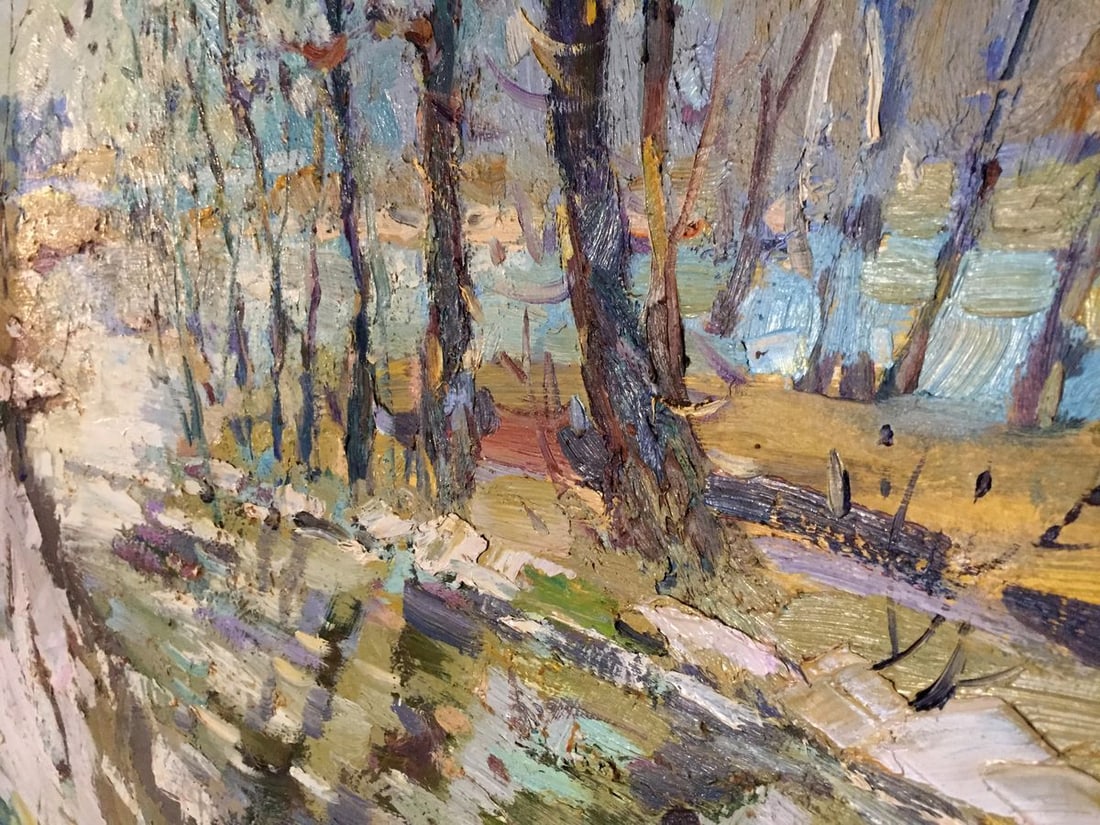 Oil painting Early spring Egorov Boris Kuzmich - 8
