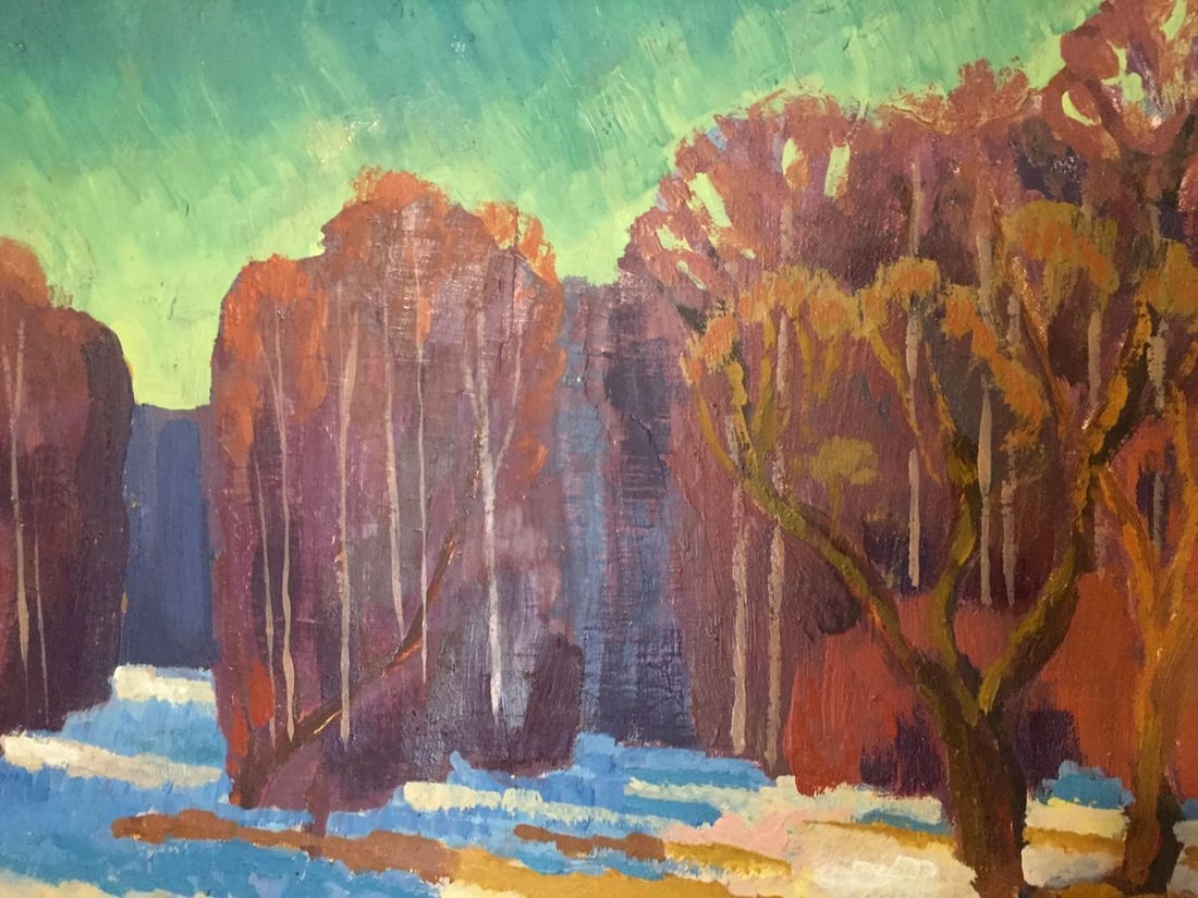 Oil painting Boiling snow Vasily Kudrin - 4