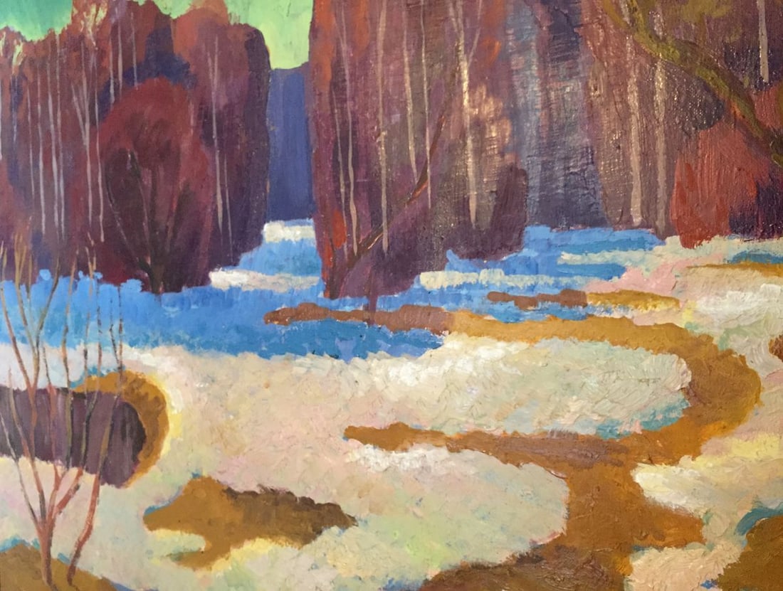 Oil painting Boiling snow Vasily Kudrin - 7