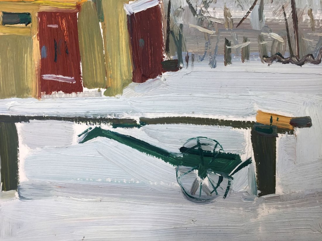 Oil painting Artist's workshop Sergei Alekseevich Grigoriev - 2