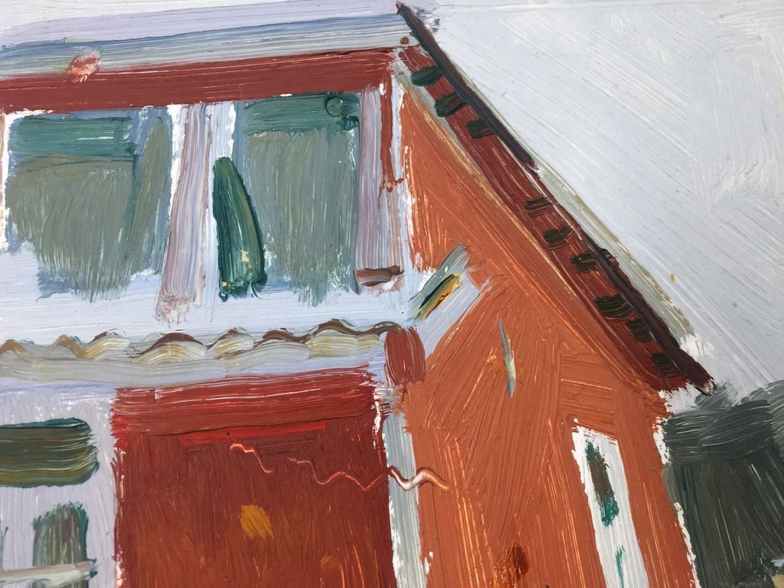 Oil painting Artist's workshop Sergei Alekseevich Grigoriev - 8