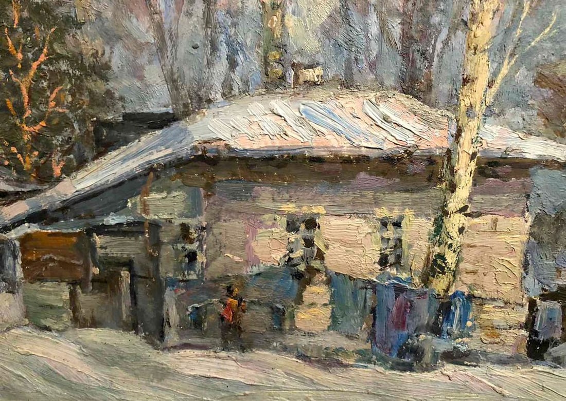 Oil painting Winter evening Shapoval Ivan Leontievich - 2